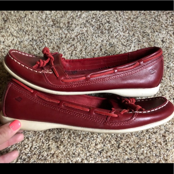 Crimson Red Loafers/Flats - Picture 3 of 4